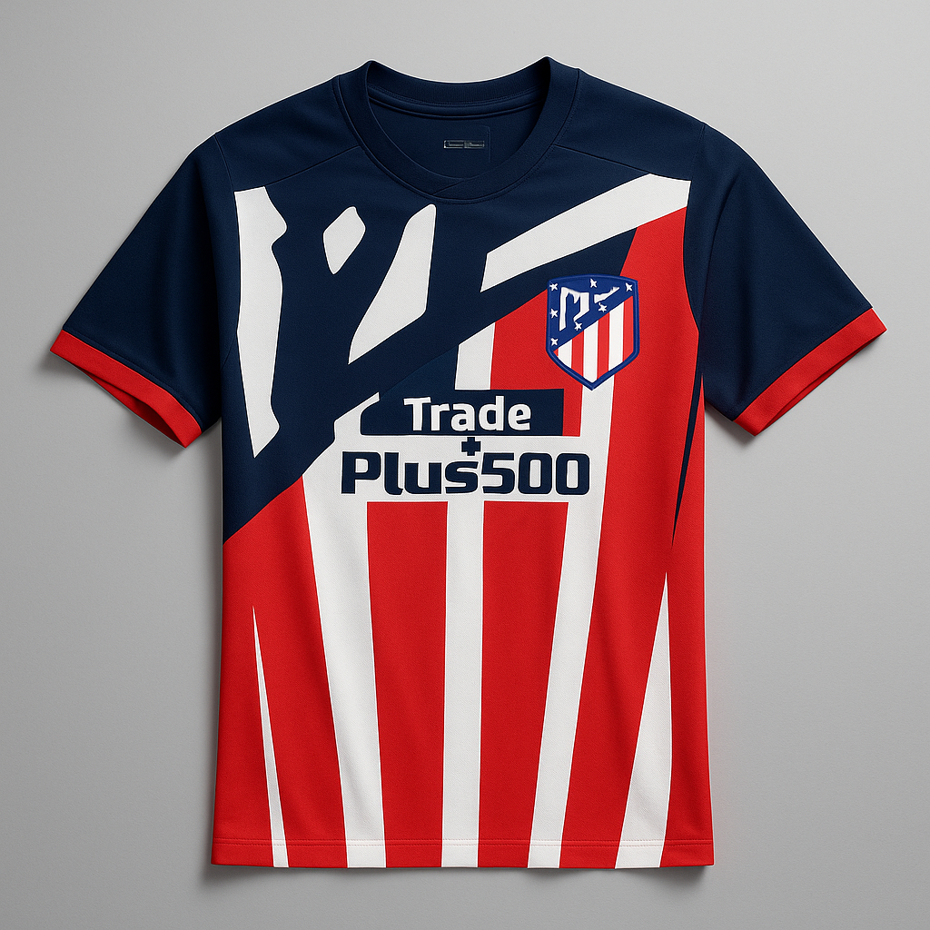 Maillot Atlético Madrid motif bleu