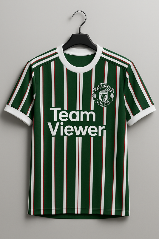 Maillot Man U Green Stripes